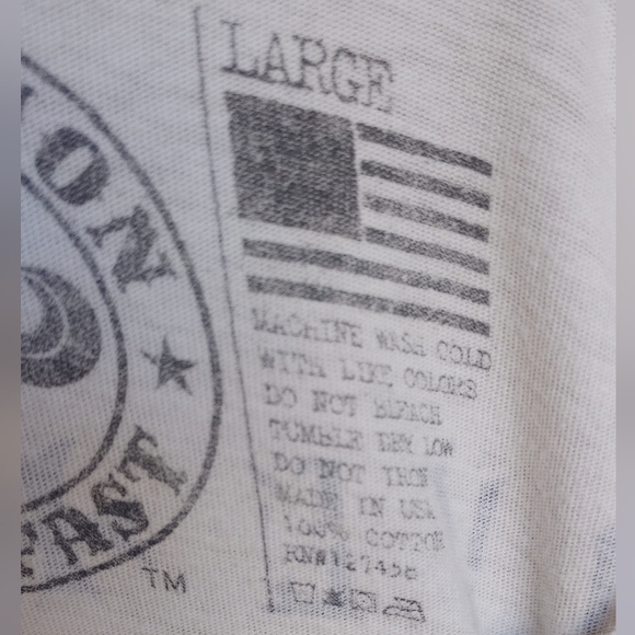 Affliction Lime Green & White Live Fast 1973 Men's Shirt - Picture 11 of 14